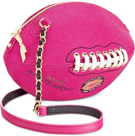 betsey johnson football purse